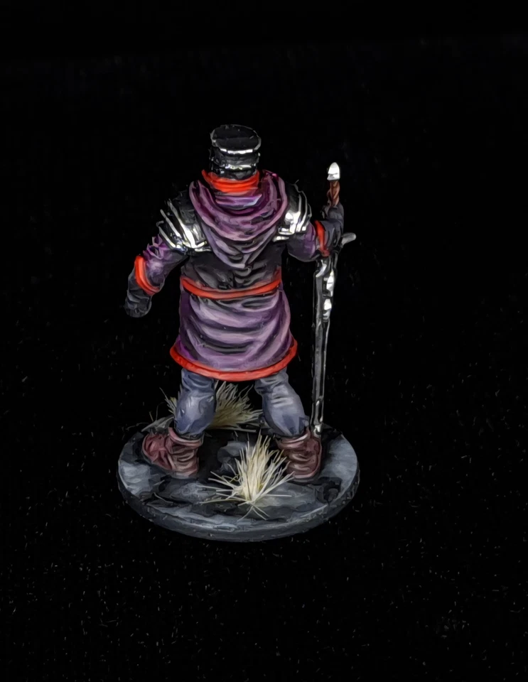 Painted Black Knight If Your Ugly Hide your Face Zombicide Rpg Miniature No Card - Image 2 of 4