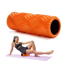 Foam Roller,High Density 15  Foam Roller, Wave Textured Massage Back Roller f...