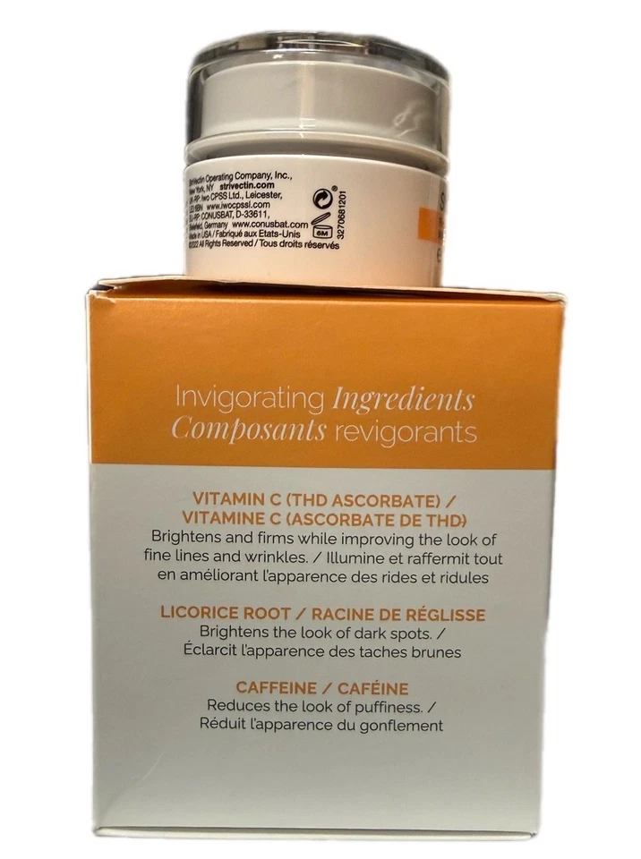 StriVectin-C Firming Eye Cream w/ Vitamin C & Peptides 0.5 oz / 15 ml New in Box - Image 3 of 3