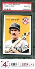 2012 TOPPS ARCHIVES #43 WADE BOGGS HOF PSA 10