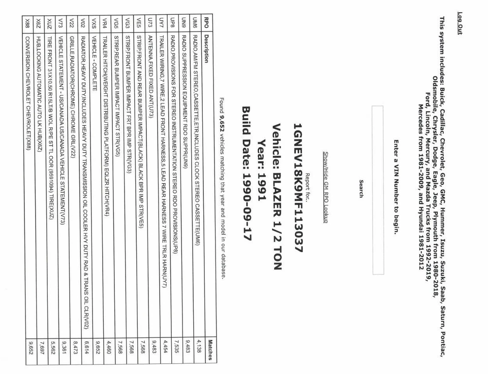 Luz de estacionamiento/esquina del conductor debajo de los faros para camioneta Chevrolet 30 92-96 1643955 Foto 2 de 4