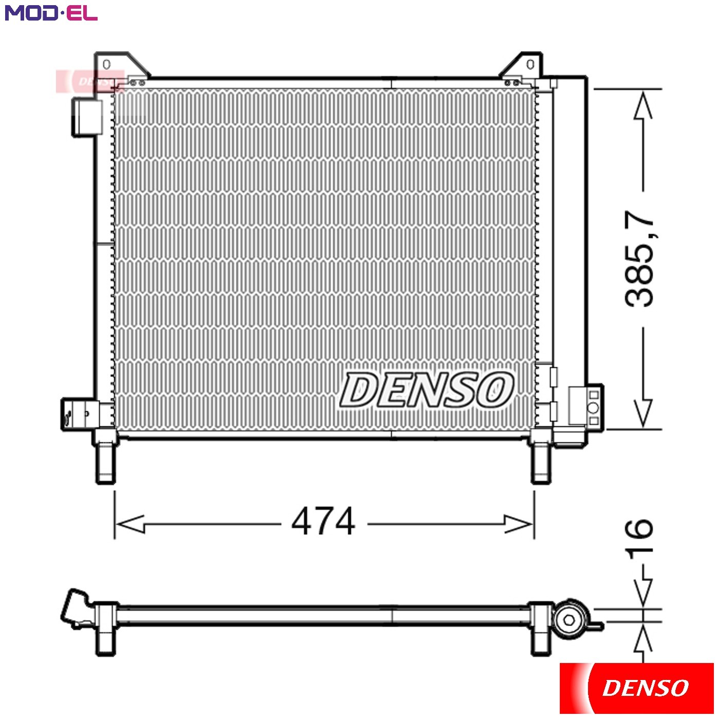 DENSO Air Conditioning Condenser - DCN46030- A/C Car / Van / Engine Parts - Image 8