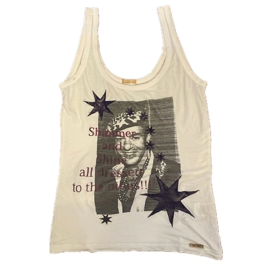 トップス Vintage John Galliano Logo Tank Top Y2K John Galliano Tank Tops for Women for sale | eBay