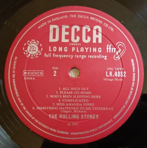 Rolling Stones LP Between The Buttons UK Decca Mono 1st Press BEAUTIFUL AUDIO