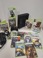 XBOX 360 SLIM E 250GB BUNDLE CONSOLE CONTROLLER & 20 GAMES CLEAN TESTED