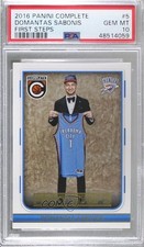 2016-17 Panini Complete First Steps Domantas Sabonis #5 PSA 10 GEM MT g6p