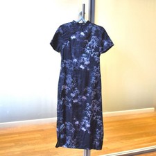 Black White Bamboo Flora Qipao Dress - Chinese Traditional Cheongsam