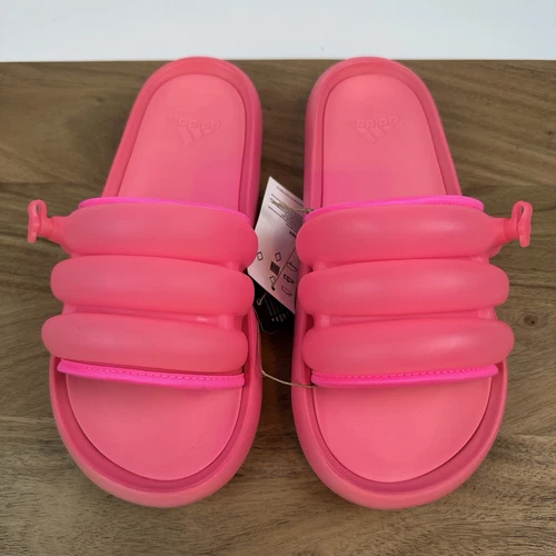 Sandali da uomo Adidas Adilette Zplaash Flask rosa slides nuovi con etichette taglia 7 M