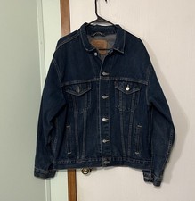 Levi's Men's Vintage 90s Denim Trucker Jacket Size Large Made In USA