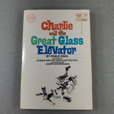 Charlie & the Great Glass Elevator Roald Dahl 1980 VTG Trade Paperback book