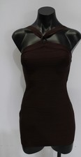 I.AM.GIA Women's Vespera Bandage Bodycon Mini Dress CA4 Brown Size 2XS NWT