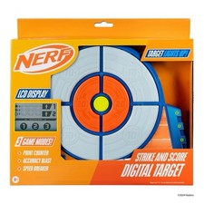 Nerf Strike and Score Digital Target Lights Sounds, LCD Display, 3 Game Mode