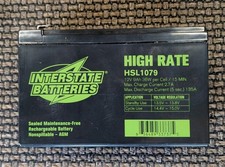 Interstate Batteries 12v 9ah High Rate Battery Hsl1079 With F2 Terminal
