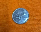 1960 Canada Canadian Caribou Quarter 25 Cents Elizabeth II 80% Silver