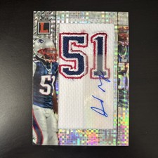 JEROD MAYO - 2008 Topps Letterman RC- #9/10 - XFractor Patch & Auto - Patriots
