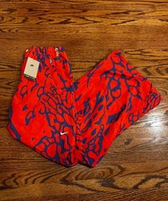 Nike Project F.R.O.G. Men's Small Parachute Pants Red Blue Baggy HQ0467-635 NWT