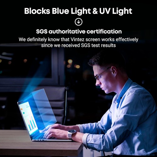 Anti-UV Blue Light Blocking Film for 15.6” Laptop Screens – 2 Pack, Easy Install - 第 9/11 張圖片