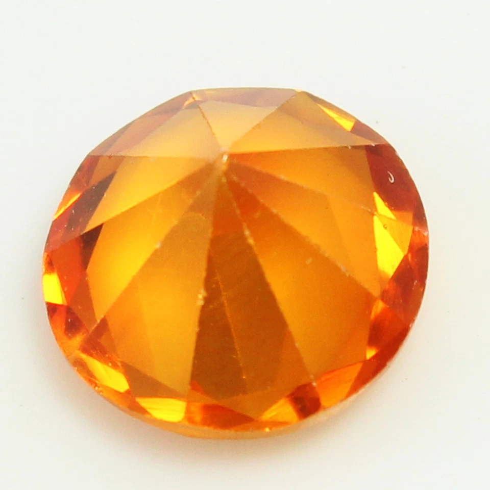 Impresionantes gemas redondas naturales de zafiro champán de Ceilán de 6,25 quilates certificado 11x11 mm Foto 3 de 4