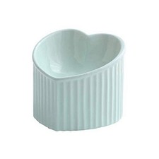 2X(Ceramic Raised -Bowls,Tilted Elevated Food or Water Bowls,Stress 8114