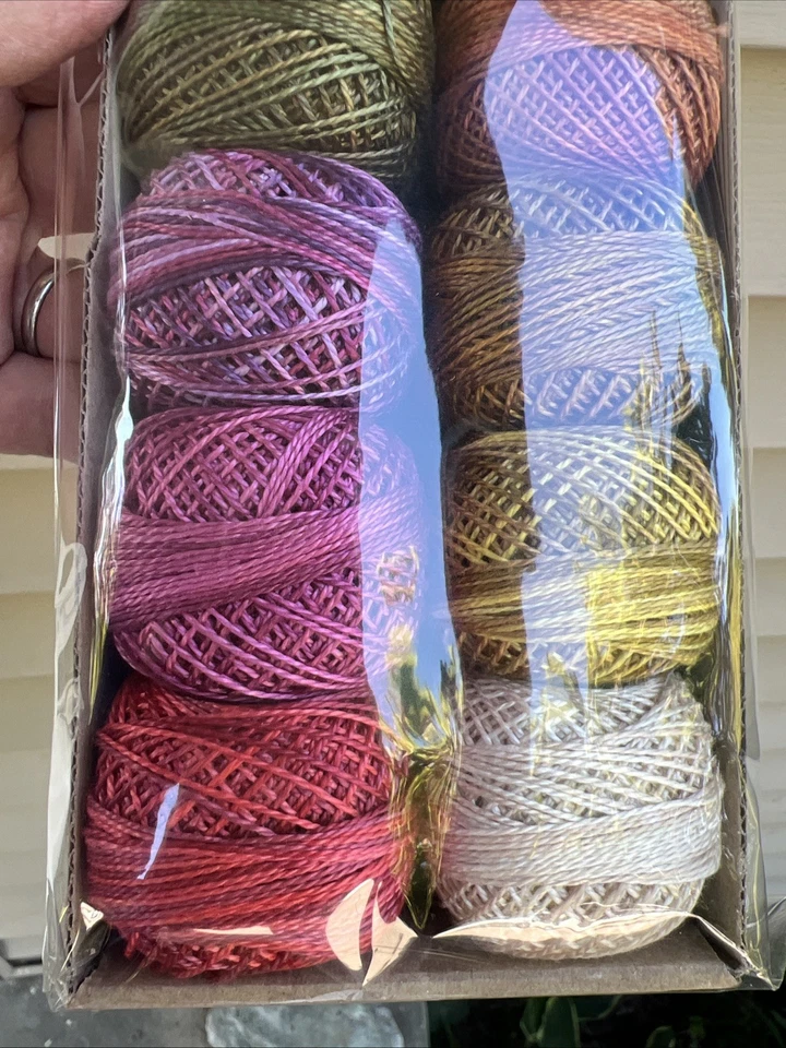 Valdani Perle Cotton Thread Set of 12 Cottage Garden- NEW Size 8 Embroidery LOOK - Image 3 of 4