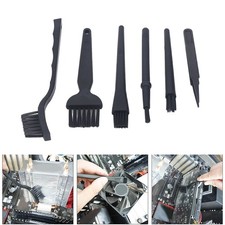 6Pcs Anti Static Cleaning Brush with Tweezers Hard Bristle Keyboard Car Board