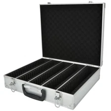 Storage & Display Aluminum Black Box Case Holds 100 PCGS NGC Coin Holders Slabs