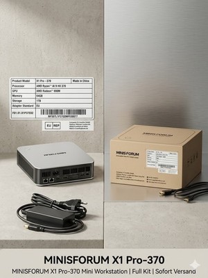 Minisforum X1 Pro-370 Mini PC Ryzen AI 9 HX 370 64GB / 1TB