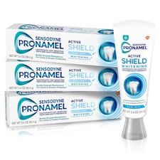 Active Shield Whitening Enamel Toothpaste, Cool Mint - 3.4 Ounces x 3