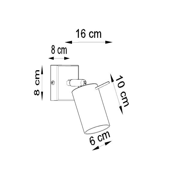 Applique GU10 acier blanc dotée du système Ring switch orientable - 4