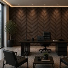 Self-Adhesive Oak Herringbone Decorative Wall Panelling 120x30cm 4 Pack