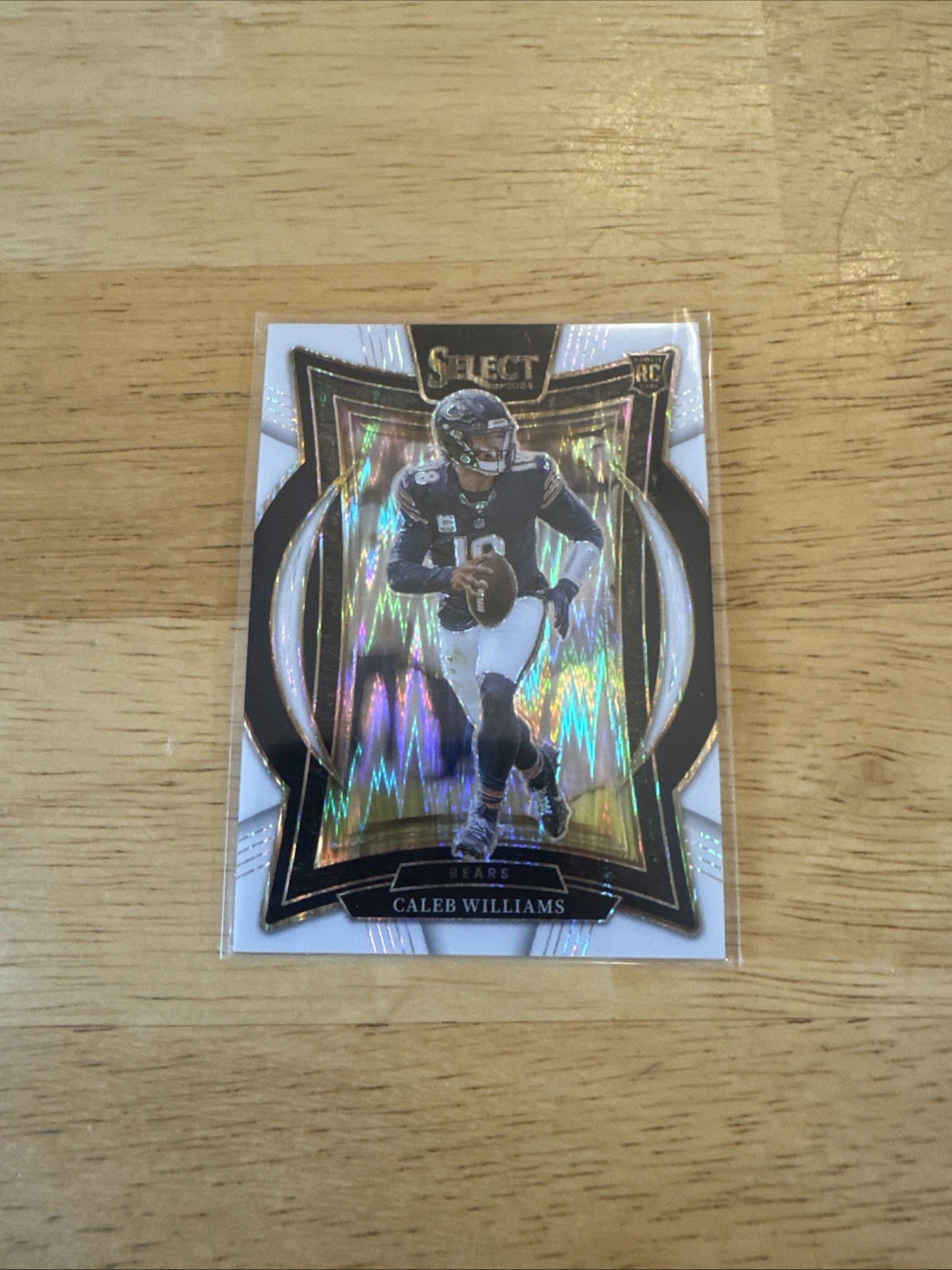 2024 Panini Select - Concourse Caleb Williams #25 White Shock Prizm /199 (RC)