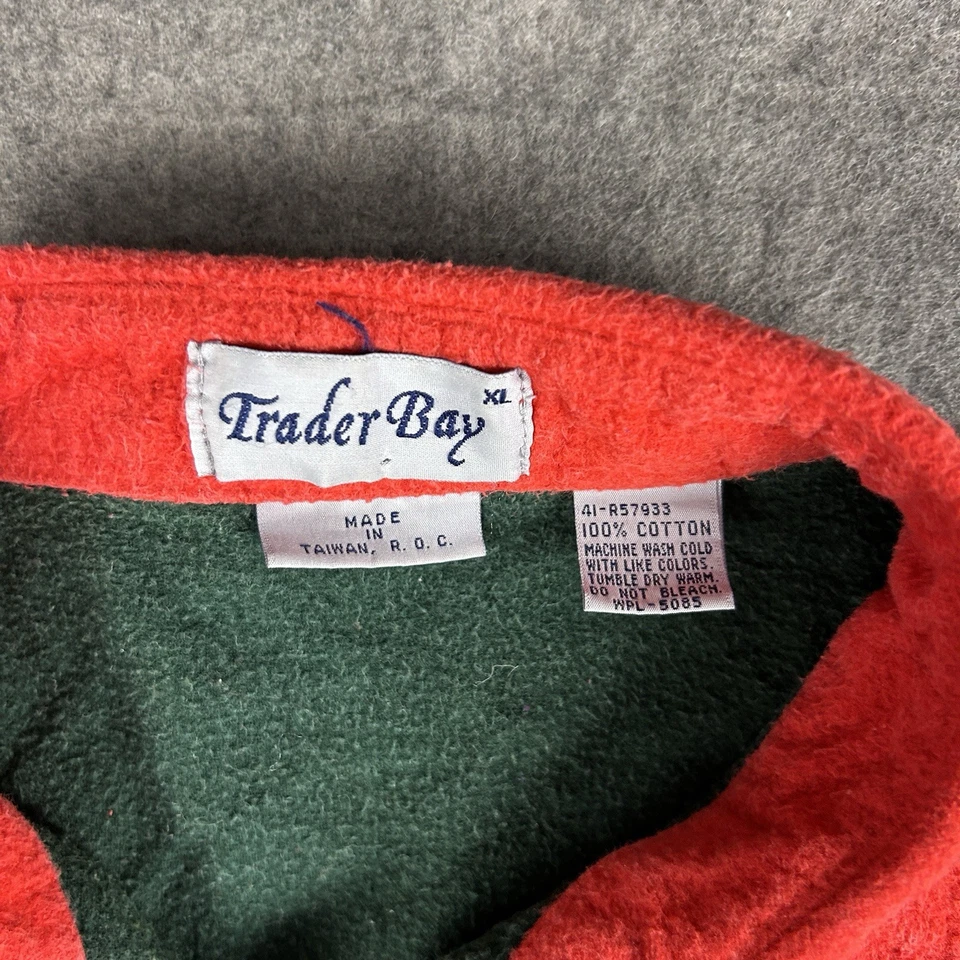 Vintage Trader Bay Shirt Mens XL Heavyweight Colorblock Long Sleeve Button Down - Image 4 of 4