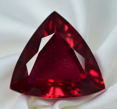 Certified Natural Burma Pigeon Blood Red Ruby Trillion Cut Loose Gemstones 8 Ct