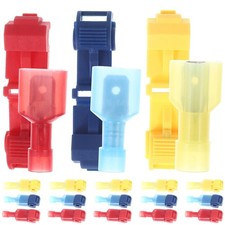 180 Pcs Disconnect Terminal Kit Connectors for Wiring T-tap Wire Spade