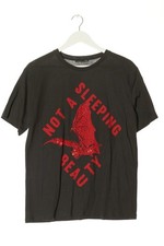 ZARA T-shirt Donna Camicia Taglia IT 42 nero-rosso stile casual