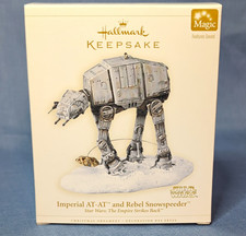 Hallmark Keepsake Star Wars Imperial AT-AT Rebel Snowspeeder Sound Ornament 2006