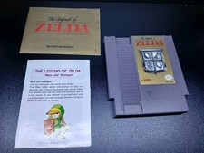 Legend of Zelda Grey Cart (Nintendo NES, 1987) Map Instruction Booklet Sleeve