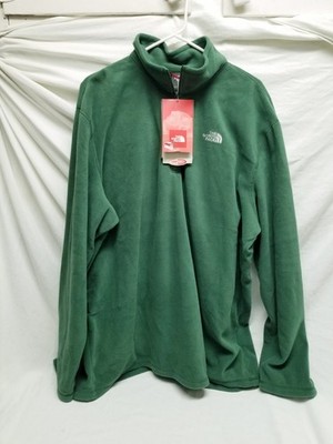 The North Face Mens XXL Green Polartec Classic 1/4 Zip Fleece Pullover Sweater 