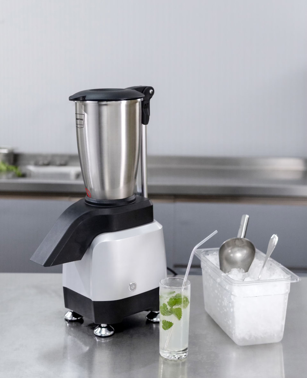 Elektrischer Eiscrusher Professional GEIC1000, Edelstahl, 3 L, 160 kg/h, Neu