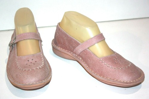 KICKERS Babies Boucles Cuir Rose Pale Doublées Cuir T 37 ETAT NEUF - Imagen 3 de 7