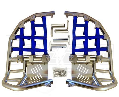 Blue Nerf Bars With Heel Guards For Honda TRX450R / 450ER Sportrax 450 – All Years
