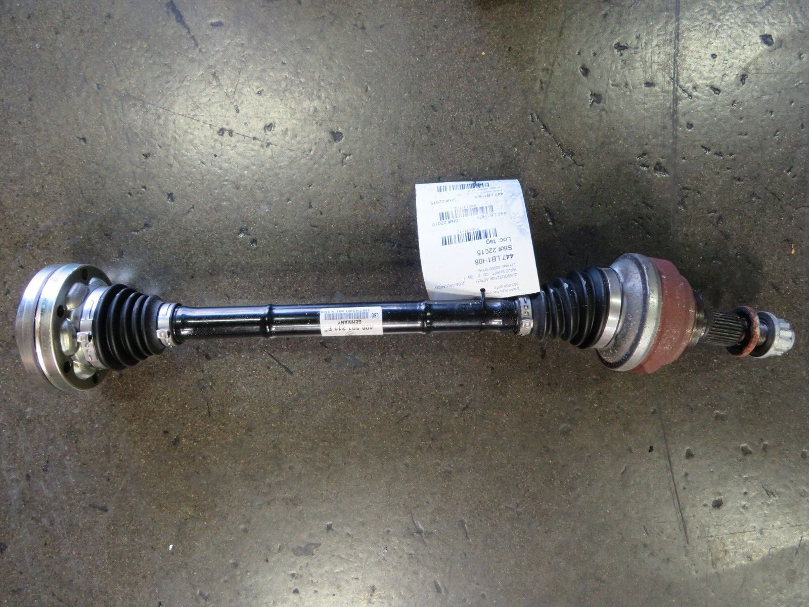 Lamborghini Gallardo, Spyder, LH, Rear Axle Shaft, Used, P/N 400501211E