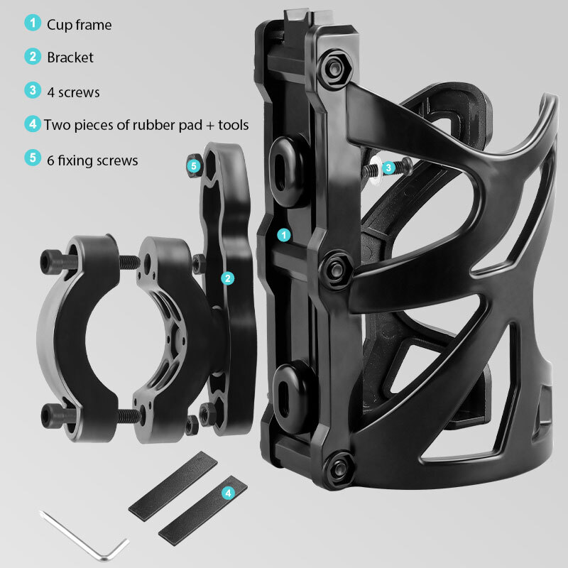 Aazon.co: 3 In 1 Otorcycle Cup Holder Handlebar Bike Cup Holder ATV - Foto 3