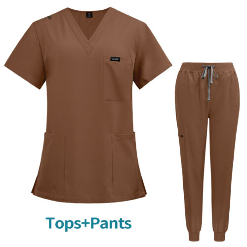 Unisex Jogger Scrub Set - Breathable Stretch Medical Uniform for Nurses Doctors - Picture 74 of 113
