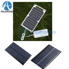 Solar Power Charger Charging Panel Board 5V 10W/6V 1W USB Solar Module Portable