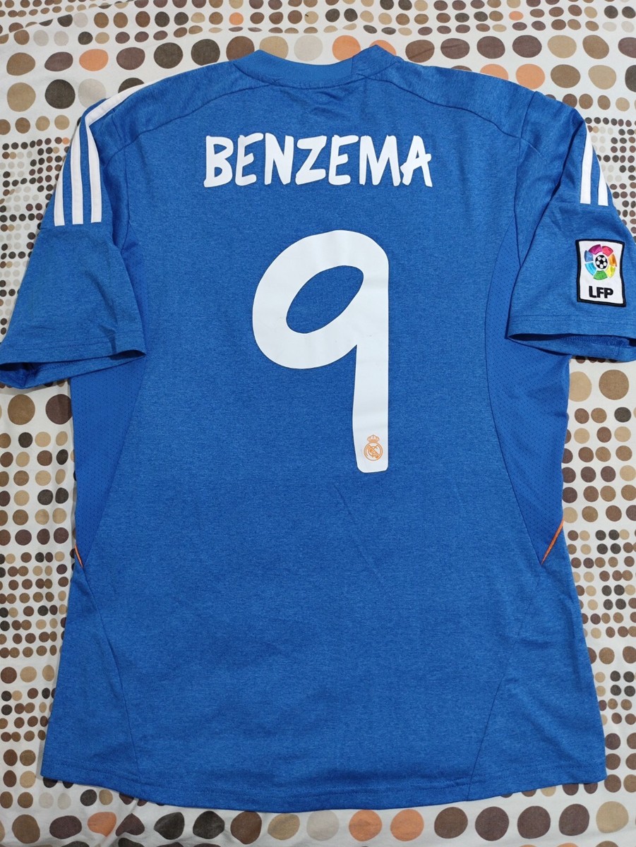Benzema #9 Real Madrid 2013 2014 Away Football Shirt Adidas Soccer