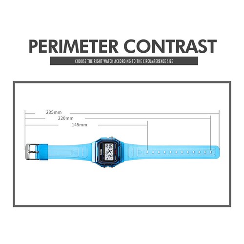 Clear Case Sport Electronic Watch, Multifunction Student Design New Style - Picture 19 of 31