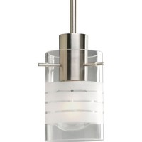 Progress Lighting P5158-09 1-light Stem Hung Mini-pendant With Clear And Etched on sale Progress Lighting P5158-09 1-light Stem Hung Mini-pendant With Clear And Etched on sale