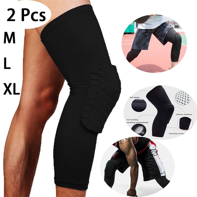 2Pcs Sport Knee Pads Leg Sleeves Protector Pad Crashproof