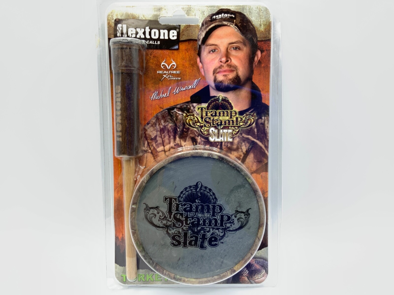 Flextone Michael Waddell Tramp Stamp Glass Turkey Call w/ Striker NIP